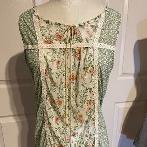 Lightweight romantic top.